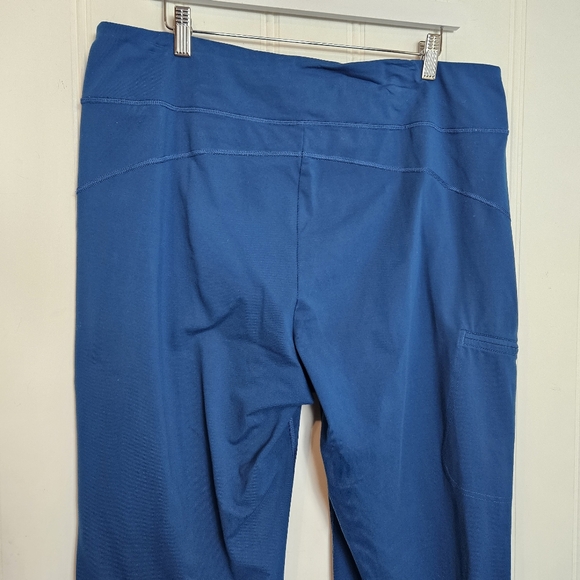 Duluth Trading Co Active Pants Womens Size XL x 31 Blue Side Zip Pocket - Picture 6 of 12